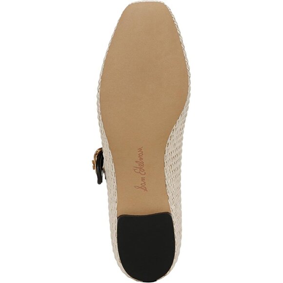 Sam Edelman Womens Linen Raffia Polyester Closed Pointed Toe Ballet Flat Shoes - Picture 4 of 7